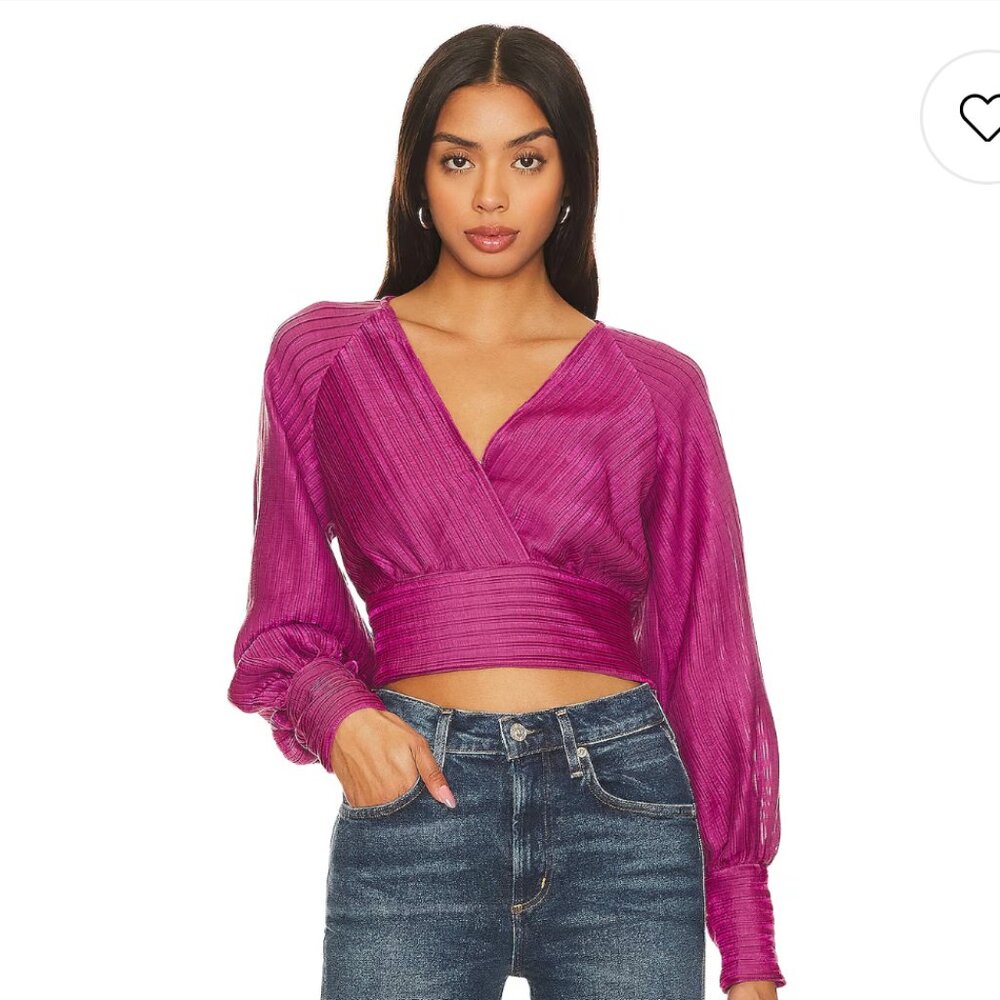 ASTR the Label Pernilla Top in Pink - Size MD